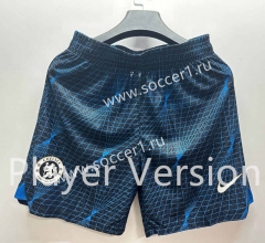 Player Version 2023-2024 Chelsea Home Royal Blue Thailand Soccer Shorts-SJ
