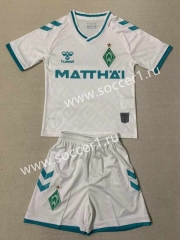 2023-24 SV Werder Bremen Away White Soccer Uniform-AY