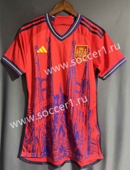 2023-24 Spain City Version Red Thailand Soccer Jersey AAA-9171