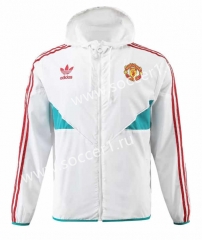 2023-24 Manchester United White Trench Coats With Hat-518