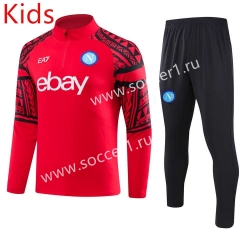 2023-2024 Napoli Red Kids/Youth Soccer Tracksuit-GDP