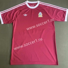 Retro Version 1985 Mexico Red Thailand Soccer Jersey AAA-2044