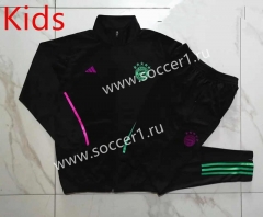 2023-2024 Bayern München Black Kids/Youth Soccer Jacket Uniform-815