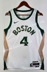 2024 City Edition Boston Celtics White #4 NBA Jersey-311