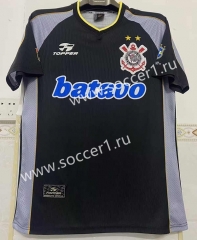 Retro Version 1999 Corinthians 2nd Away Black Thailand Soccer Jersey AAA-6895