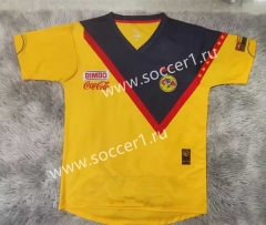 Retro Version 1916-2006 Club America Yellow Thailand Soccer Jersey AAA-9755