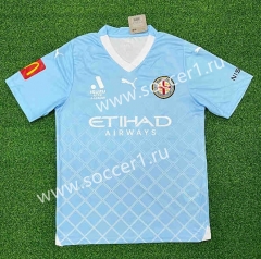 (S-4XL) 2023-24 Melbourne City Blue Thailand Soccer Jersey AAA-403