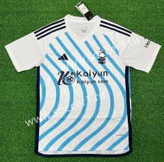(S-4XL) 2023-24 Nottingham Forest Away Blue&White Thailand Soccer jersey AAA-403