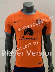 Player Version 2023-24 Inter Milan 2nd Away Orange Thailand Soccer Jersey AAA-518