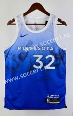 2024 City Version Minnesota Timberwolves Blue #32 NBA Jersey-311