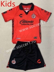 2023-24 Club Tijuana Home Red Kids/Youth Soccer Uniform-AY