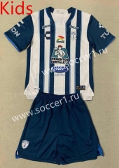 2023-24 CF Pachuca Home Blue&White Kids/Youth Soccer Uniform-AY