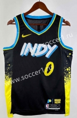 2024 City Version Indiana Pacers Black #0 NBA Jersey-311