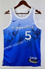 2024 City Version Minnesota Timberwolves Blue #5 NBA Jersey-311