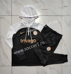 2023-2024 Chelsea Black Thailand Soccer Tracksuit Uniform With Hat-815