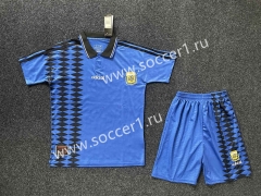 Retro Version 1994 Argentina World Cup Away Blue Soccer Uniform-GB