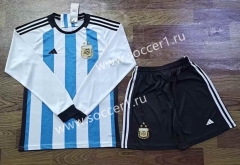 2023-2024 Argentina Home Blue&White LS Soccer Uniform-709
