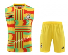2023-24 Ghana Yellow&Green Thailand Soccer Vest Uniform-4627