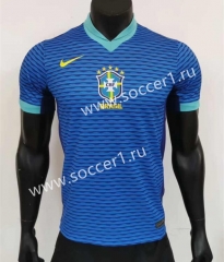 2023-24 Brazil Away Blue Thailand Soccer Jersey AAA-2524