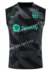 2023-24 Barcelona Black&Grey Thailand Training Soccer Vest-418