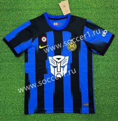 (S-4XL) 2023-2024 Inter Milan Black&Blue Thailand Soccer Jersey AAA-403