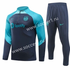(S-3XL) 2023-24 Special Version Barcelona Green Sleeve Thailand Soccer Tracksuit -GDP