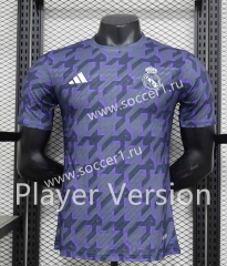 Player Version 2023-2024 Real Madrid Gray&Purple Training Soccer Jersey AAA-888