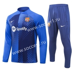 2023-24 Barcelona Special Version Bright Blue Thailand Soccer Tracksuit -GDP