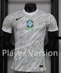 Player Version 2023-24 Brazil WhiteThailand Soccer Jersey AAA-888