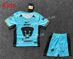 2023-2024 Pumas UNAM 2nd Away Blue Kids/Youth Soccer Uniform-GB