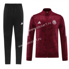2023-2024 Bayern München Date Red Thailand Soccer Jacket Uniform-LH