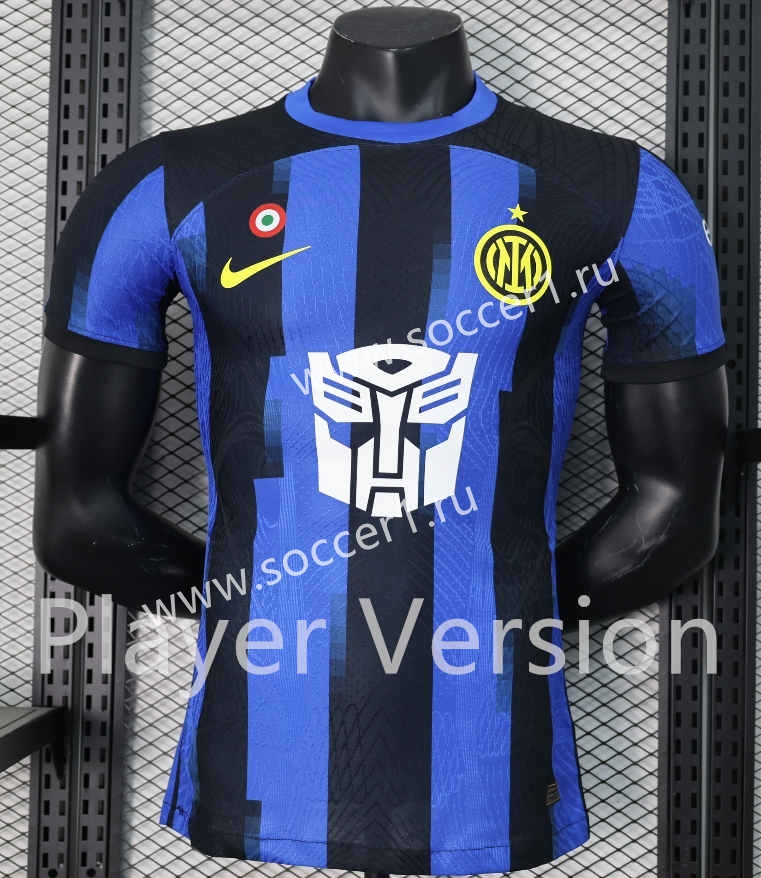 Player Version King Kong Version 2023-2024 Inter Milan Home Blue&Black ...