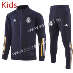 2023-2024 Real Madrid White Kids/Youth Soccer Jacket Uniform-GDP