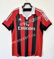 Retro Version 12-13 AC Milan Home Red&Black Thailand Soccer Jersey AAA-811