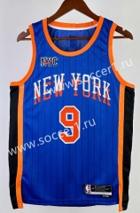 2024 City Version New York Knicks Blue #9 NBA Jersey-311