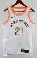 2024 City Version San Antonio Spurs White #21 NBA Jersey-311
