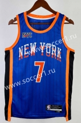 2024 City Version New York Knicks Blue #7 NBA Jersey-311