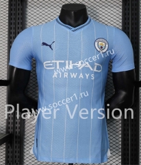 Player Version 2024-25 Manchester City Home Blue Thailand Soccer Jersey AAA-888