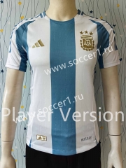 Player Version 2024-25 Argentina Home Blue&White Thailand Soccer Jersey AAA-807