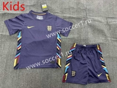 2024-2025 England Purple Kids/Youth Soccer Uniform-1506