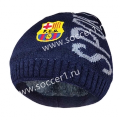 Barcelona Royal Blue Hat Soccer Fleece Cap