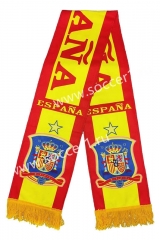 Spain Red Soccer Scarf