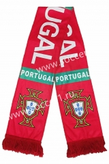 Portugal Red Soccer Scarf