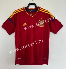Retro Version 2012 Spain Home Red Thailand Soccer Jersey AAA-811