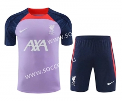 2023-24 Liverpool Purple Thailand Soccer Uniform-418