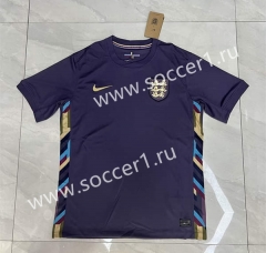 2024-25 England Away Purple Thailand Soccer Jersey AAA-4506