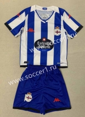 2023-2024 Deportivo La Coruña Home Blue&White Soccer Uniform-AY