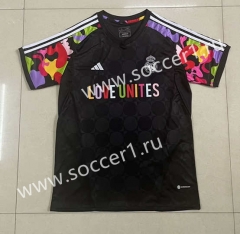 2023-24 Joint Version Real Madrid Black Thailand Soccer Jersey AAA-305