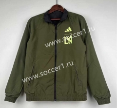 (S-3XL) 2024-2025 Los Angeles FC Black&Green Double-Sided Wear Thailand Trench Coats-0255