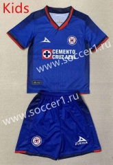 2023-2024 Cruz Azul Home Blue Kid/Youth Soccer Uniform-AY
